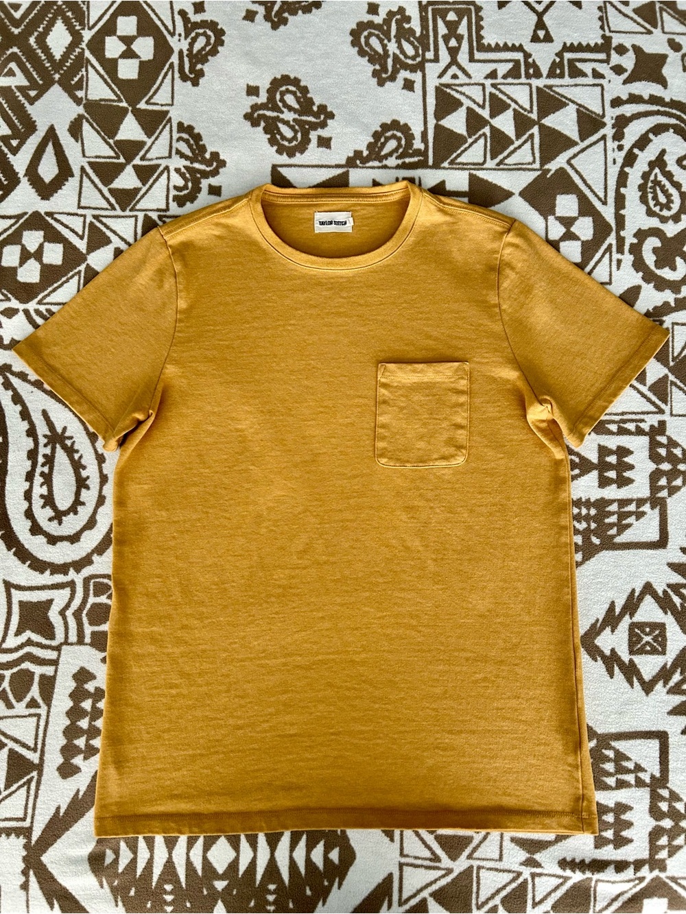 Taylor Stitch Golden Yellow Heavy Bag Tee